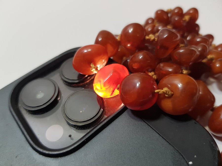 ANTİKA DAMLA KEHRİBAR GERDANLIK