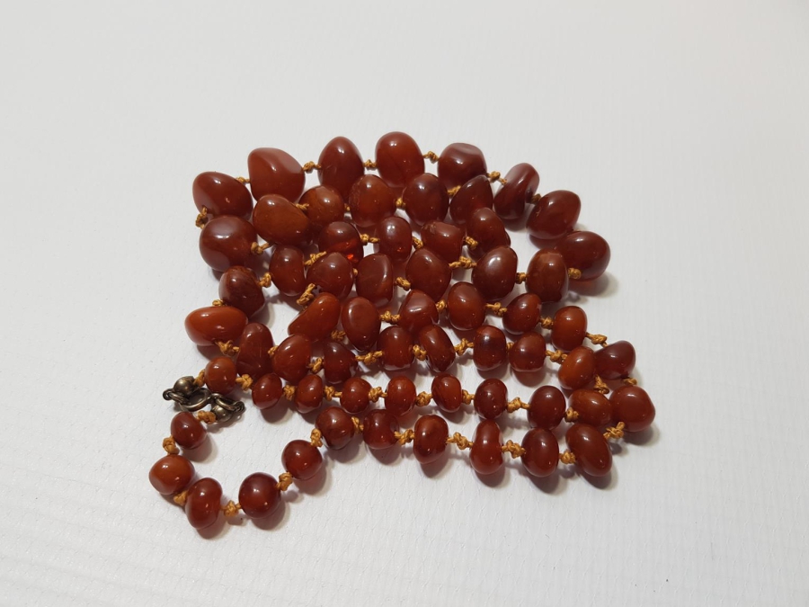 ANTİKA DAMLA KEHRİBAR GERDANLIK