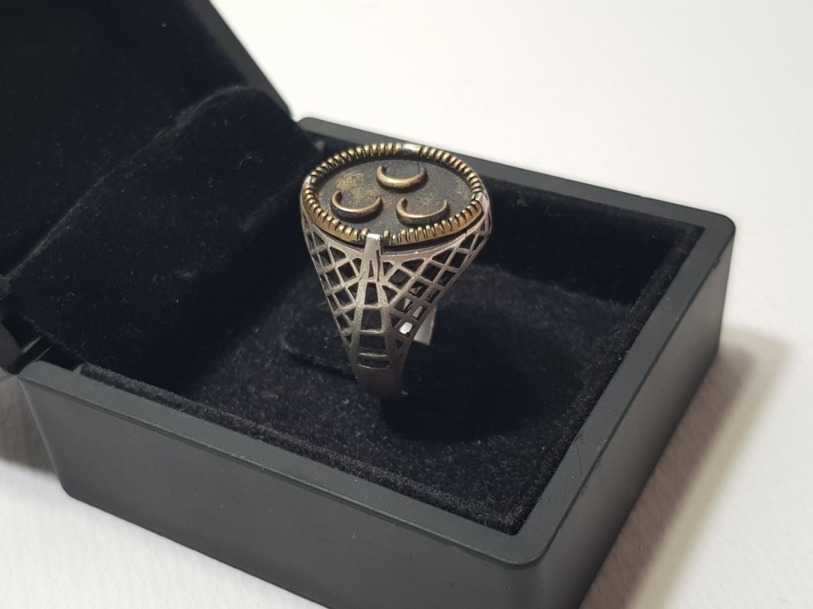 ÜÇ HİLALLİ GÜMÜŞ YÜZÜK