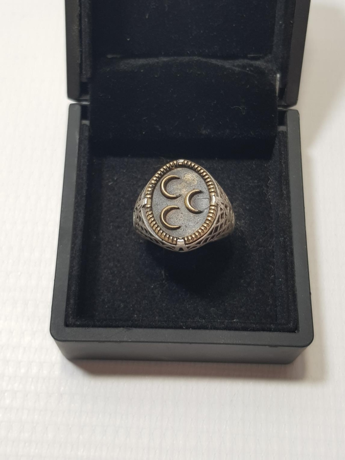 ÜÇ HİLALLİ GÜMÜŞ YÜZÜK