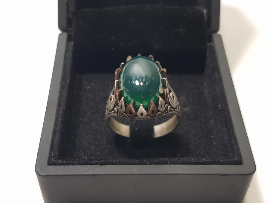 YEŞİM TAŞLI GÜMÜŞ YÜZÜK