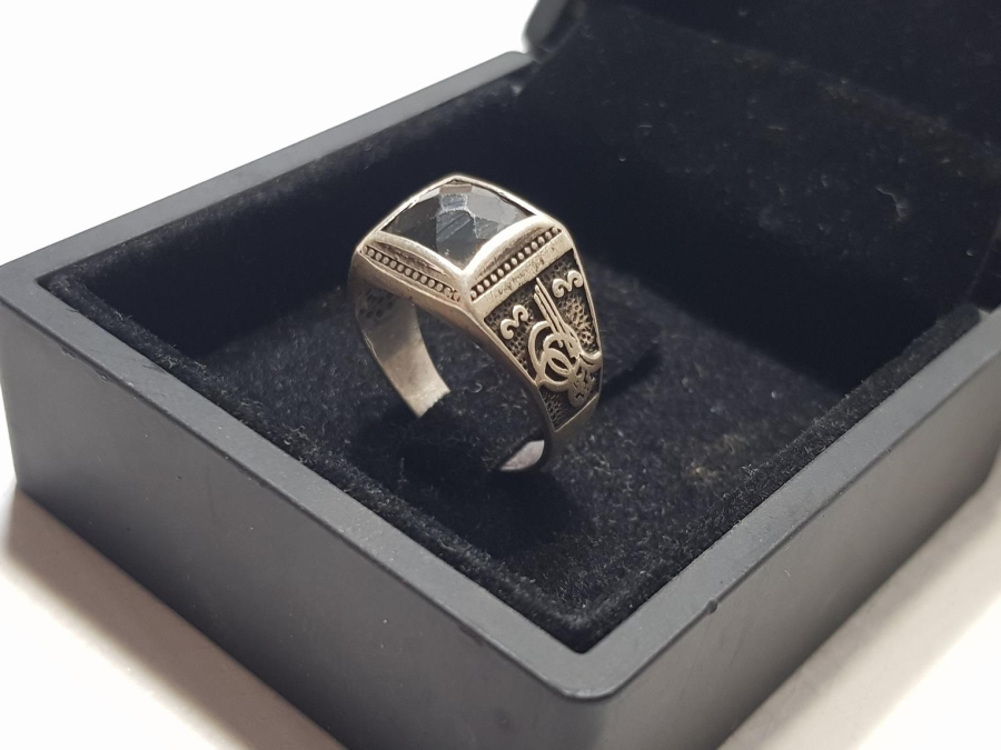 OSMANLI DEVLET ARMALI VE TUĞRALI GÜMÜŞ YÜZÜK