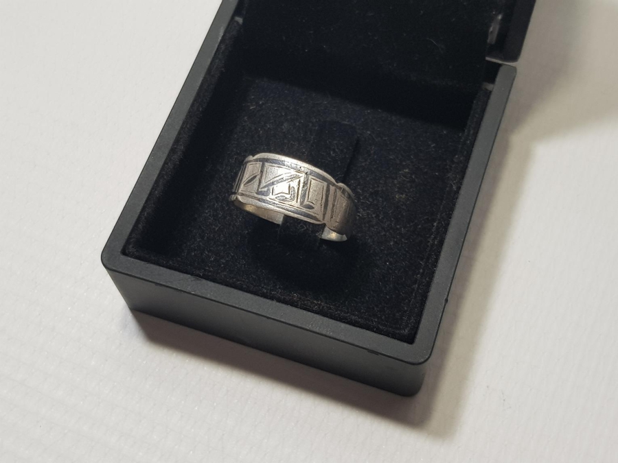 OSMANLICA YADİGAR YAZILI GÜMÜŞ YÜZÜK