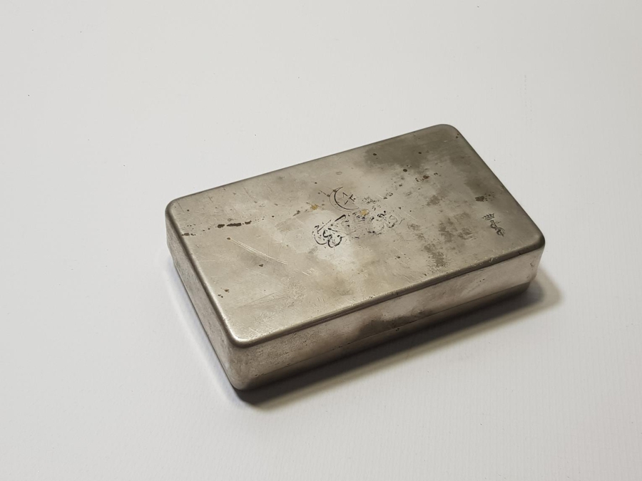 1. DÜNYA SAVAŞI DÖNEMİ YÜKSEK KONDİSYONDA ÇOK NADİR OSMANLICA ÜSTUNÇU ASKERİYE YAZILI ENJEKTÖR KUTUSU