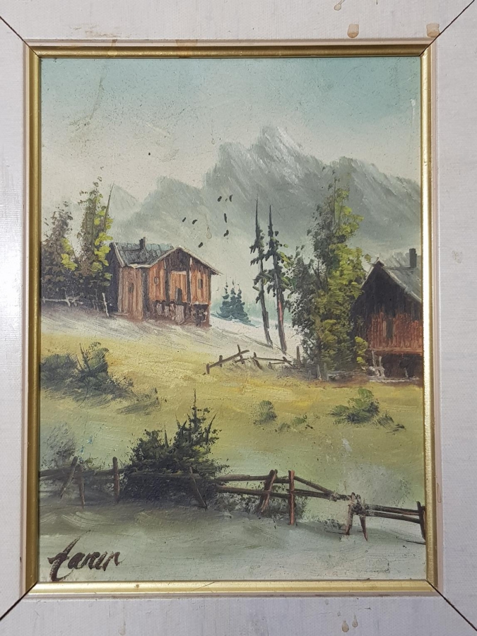 ANTİKA İMZALI YAĞLI BOYA TABLO