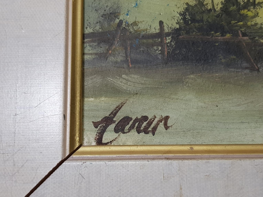 ANTİKA İMZALI YAĞLI BOYA TABLO