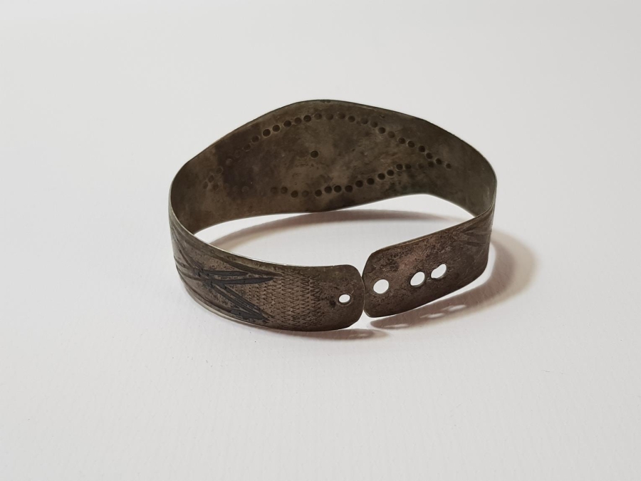 OSMANLI DÖNEMİ SAVATLI GÜMÜŞ BİLEZİK