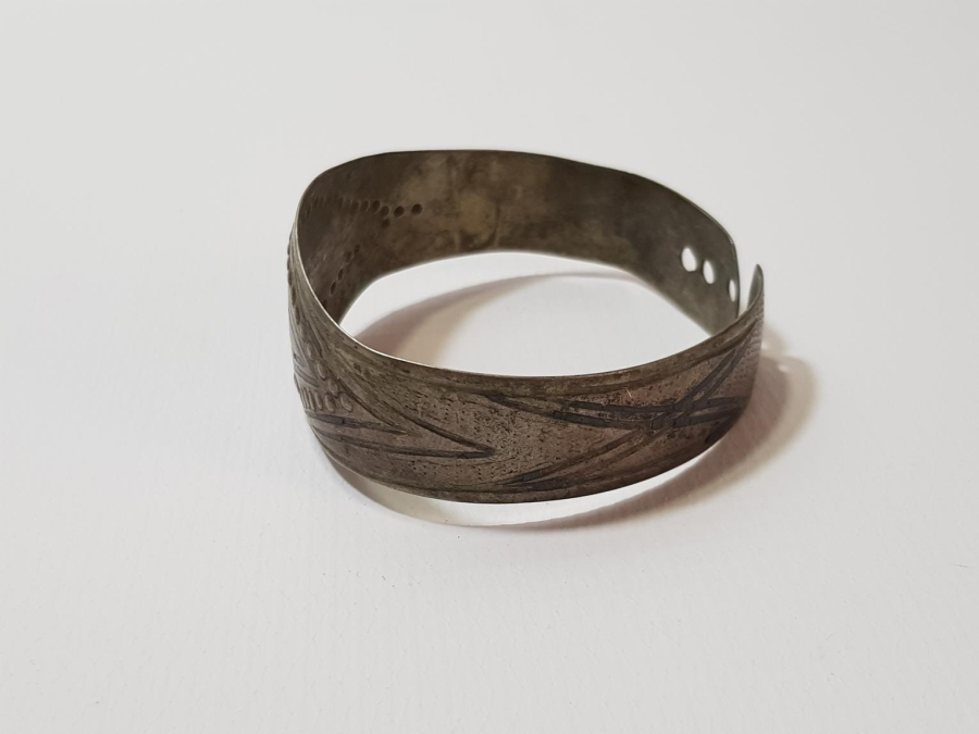 OSMANLI DÖNEMİ SAVATLI GÜMÜŞ BİLEZİK