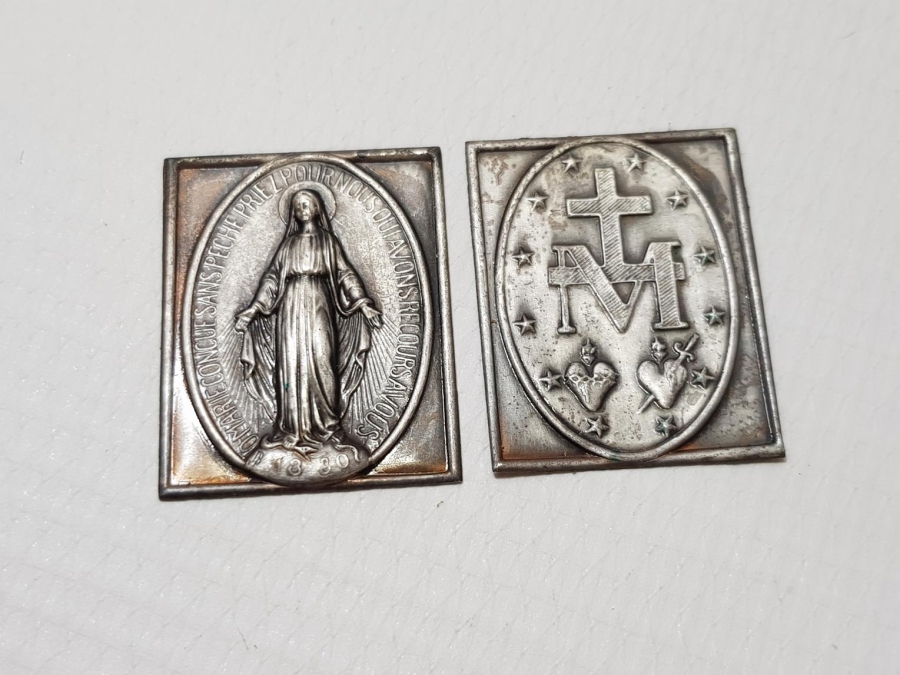 1880 TARİHLİ BİR ÇİFT HRİSTİYAN İKONA