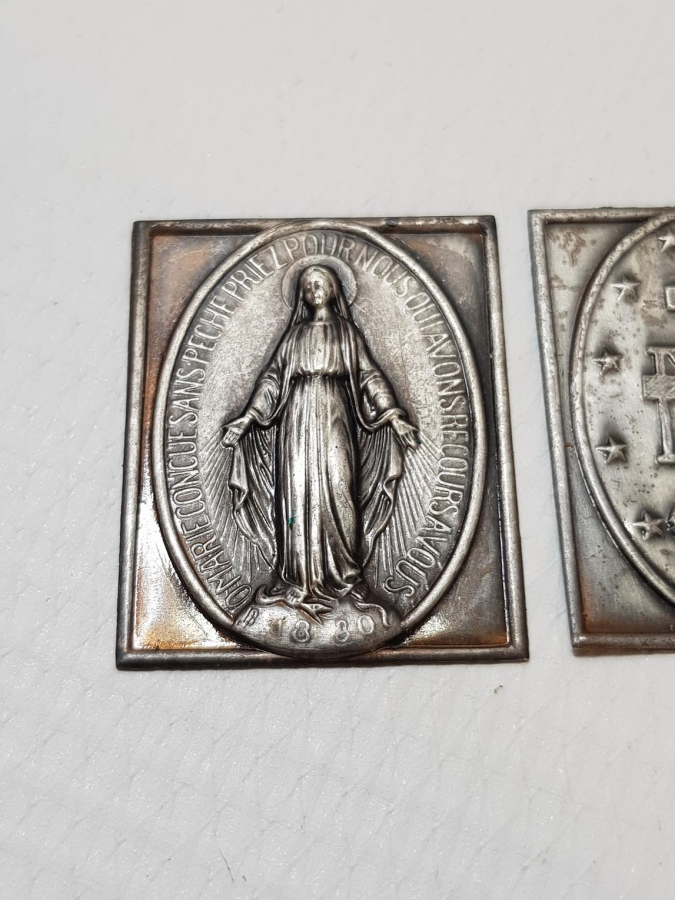 1880 TARİHLİ BİR ÇİFT HRİSTİYAN İKONA