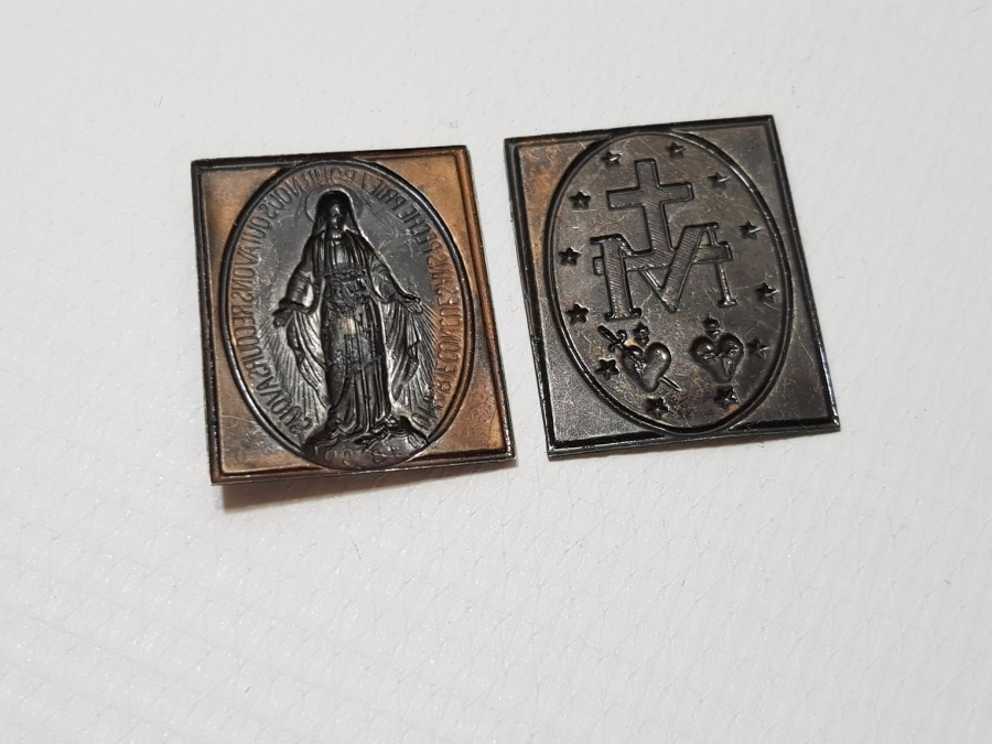 1880 TARİHLİ BİR ÇİFT HRİSTİYAN İKONA