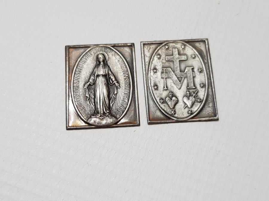 1880 TARİHLİ BİR ÇİFT HRİSTİYAN İKONA