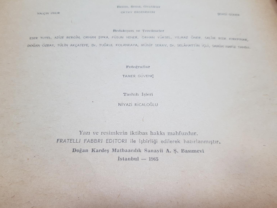 1965 RESİMLİ BİLGİ ANSİKLOPEDİSİ