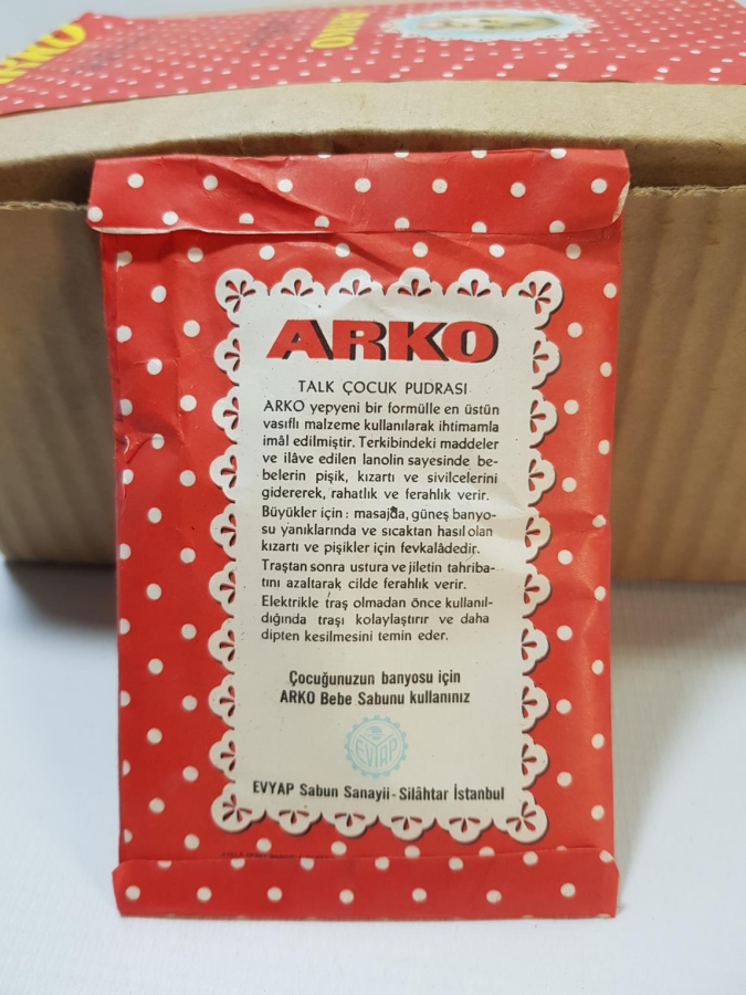 BİR KUTU ARKO TALK PUDRASI