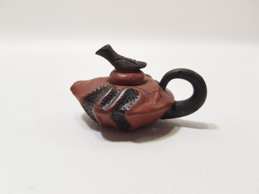 ANTİKA TERRACOTA MİNİ ÇAYDANLIK