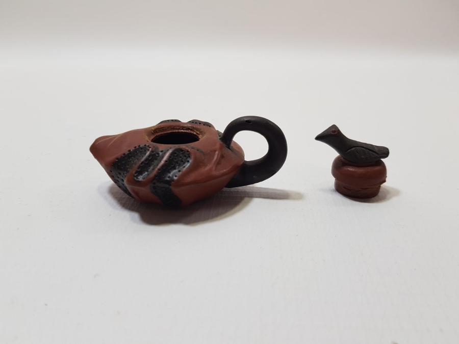 ANTİKA TERRACOTA MİNİ ÇAYDANLIK