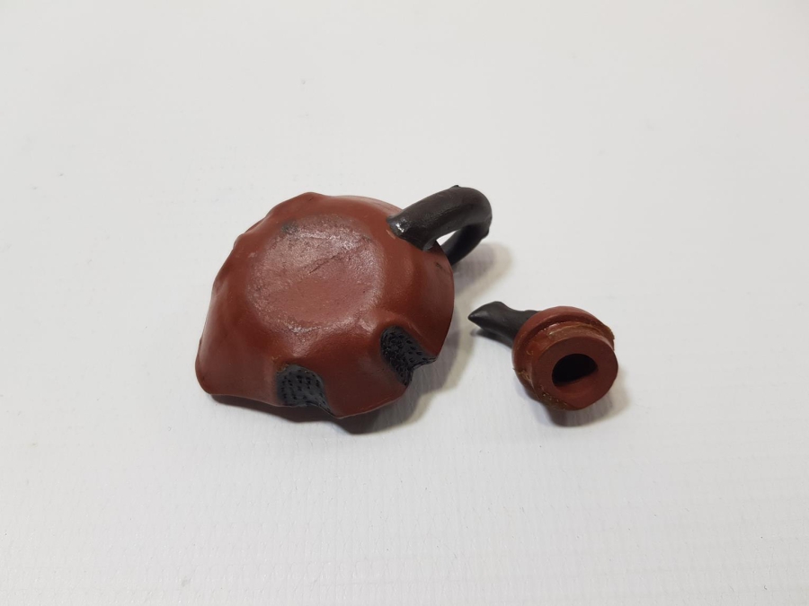 ANTİKA TERRACOTA MİNİ ÇAYDANLIK