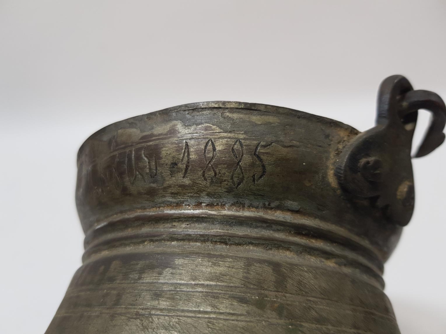 1885 TARİHLİ ERMENİCE YAZILI BAKRAÇ