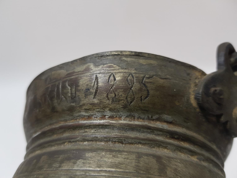 1885 TARİHLİ ERMENİCE YAZILI BAKRAÇ