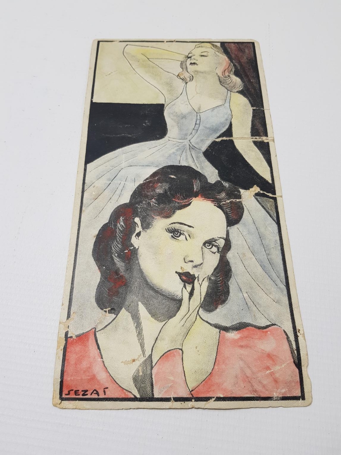 ANTİKA EL ÇİZİM MODA İLANI