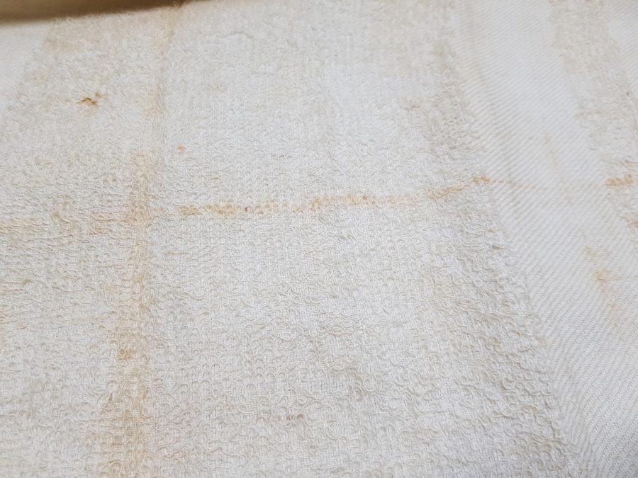 OSMANLICA YAZILI BURSA İŞİ ALTIN SIRMALI HAVLU