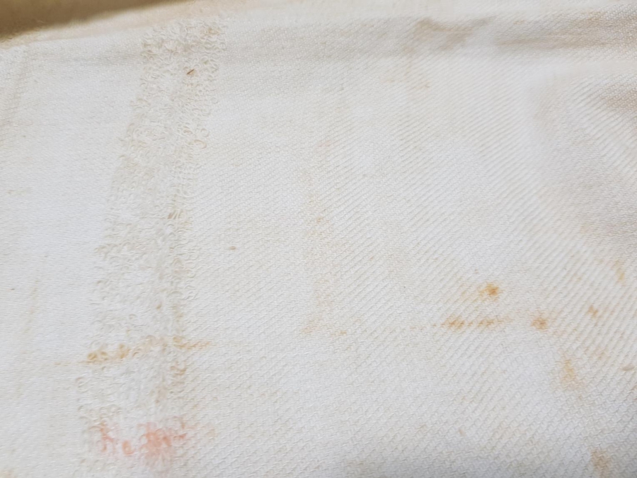 OSMANLICA YAZILI BURSA İŞİ ALTIN SIRMALI HAVLU