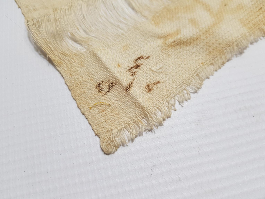 OSMANLICA YAZILI BURSA İŞİ ALTIN SIRMALI HAVLU