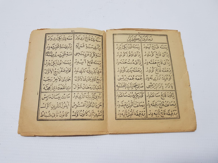 OSMANLICA ELİFBA OKUMA RİSALESİ