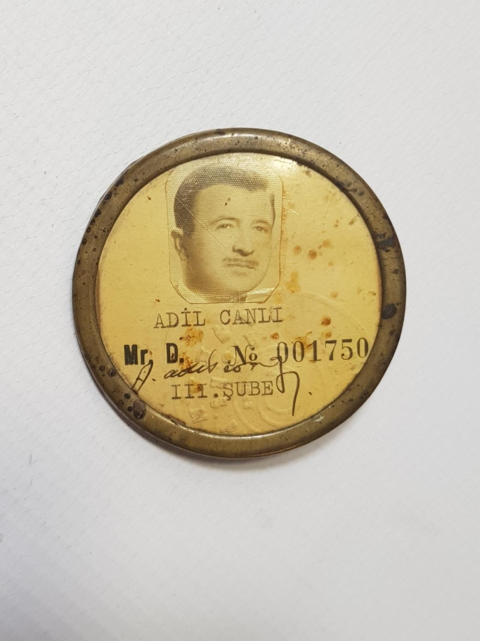 ANTİKA İSTİHBARATÇI POLİS ROZETİ