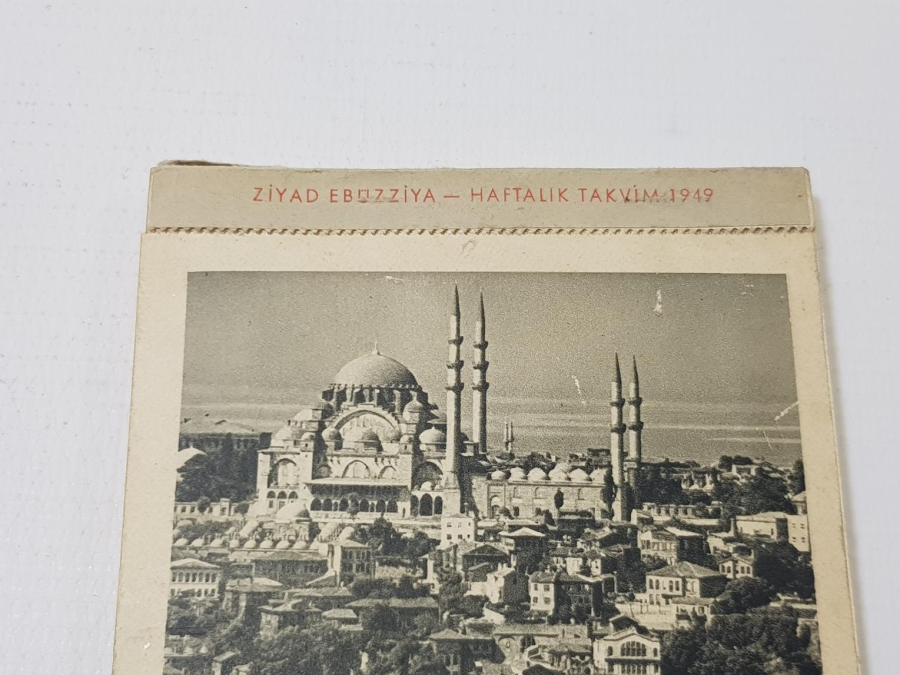 ZİYAD EBÜZZİYA 1949 TARİHLİ HAFTALIK TAKVİM