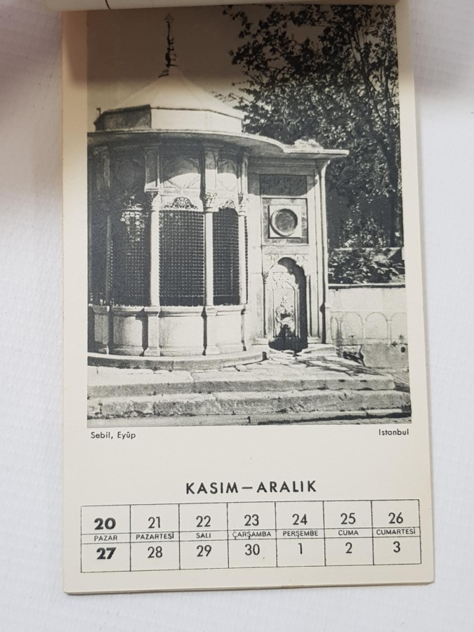 ZİYAD EBÜZZİYA 1949 TARİHLİ HAFTALIK TAKVİM