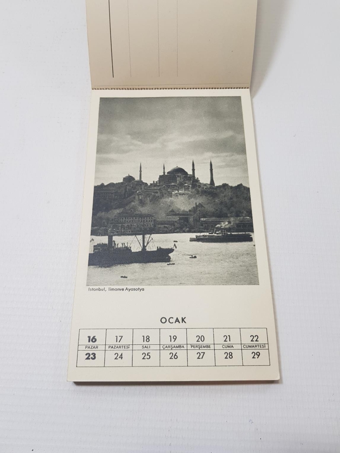 ZİYAD EBÜZZİYA 1949 TARİHLİ HAFTALIK TAKVİM