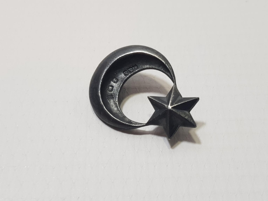 İŞGAL DÖNEMİ İSTANBUL POLİSLERİNİN TAKTIĞI GÜMÜŞ AY YILDIZ ŞAPKA KOKARTI