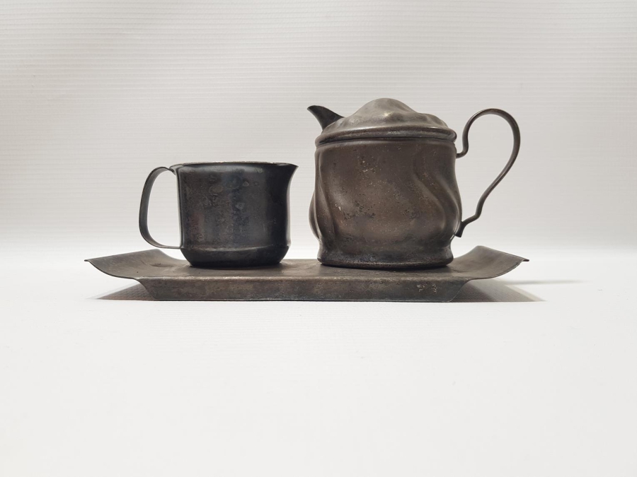 ANTİKA GÜMÜŞ KAPLAMA SÜTLÜK TAKIMI