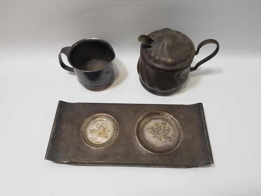 ANTİKA GÜMÜŞ KAPLAMA SÜTLÜK TAKIMI