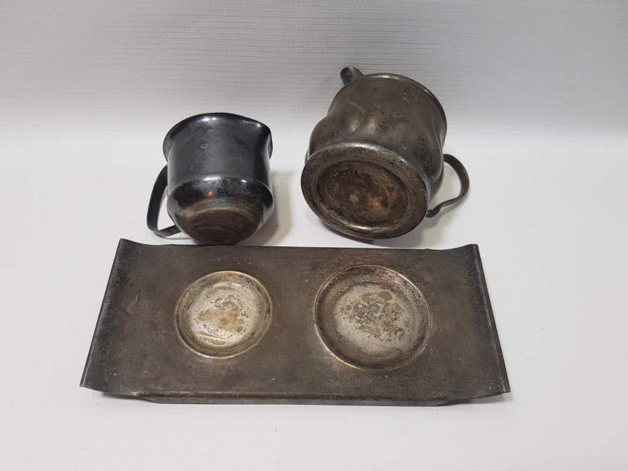 ANTİKA GÜMÜŞ KAPLAMA SÜTLÜK TAKIMI