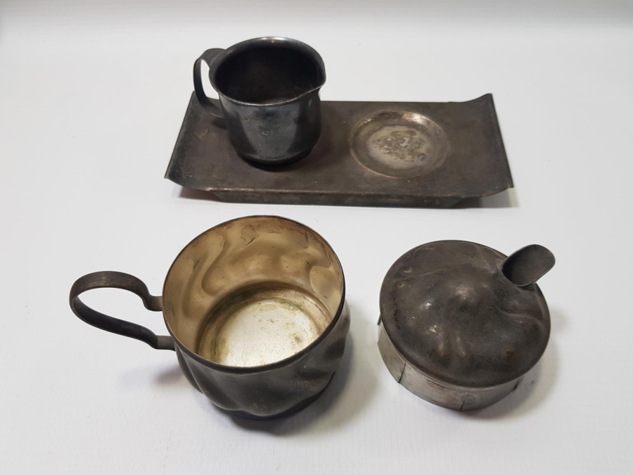 ANTİKA GÜMÜŞ KAPLAMA SÜTLÜK TAKIMI