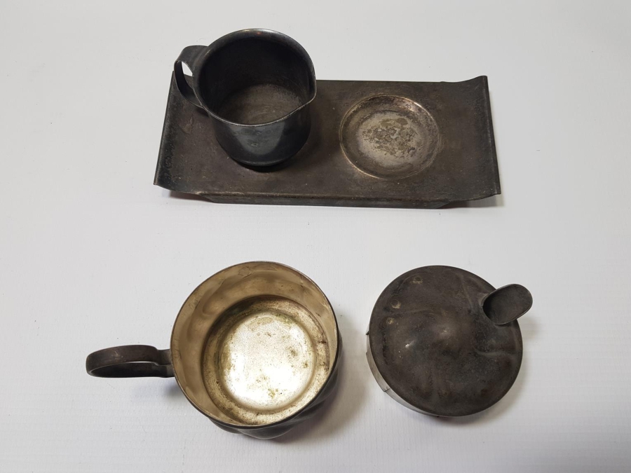 ANTİKA GÜMÜŞ KAPLAMA SÜTLÜK TAKIMI