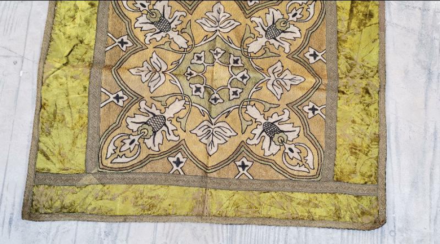 OSMANLI DÖNEMİ ERMENİ İŞİ KİLİSE SUNAK ÖRTÜSÜ