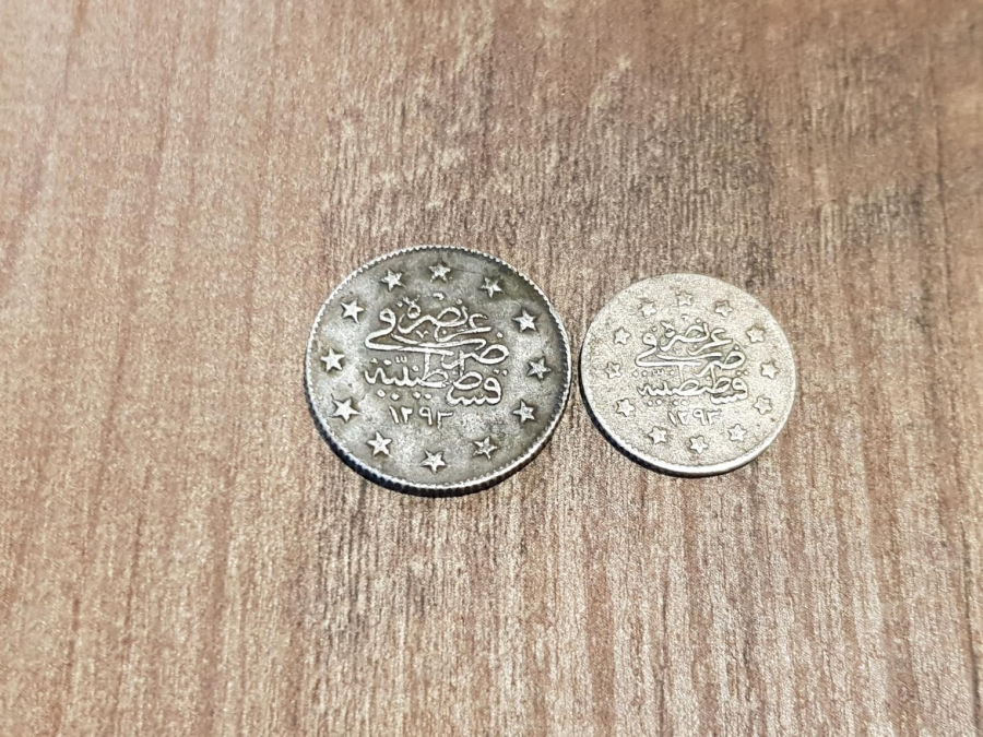 SULTAN ABDÜLHAMİD DÖNEMİ GÜMÜŞ 1 KURUŞ VE 2 KURUŞ LOTU