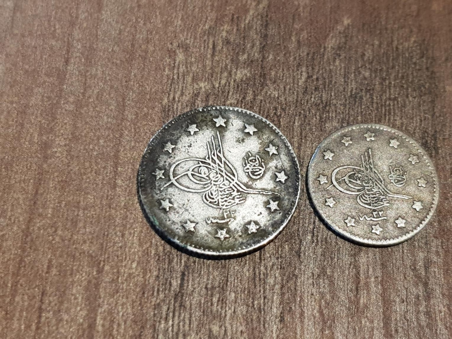 SULTAN ABDÜLHAMİD DÖNEMİ GÜMÜŞ 1 KURUŞ VE 2 KURUŞ LOTU