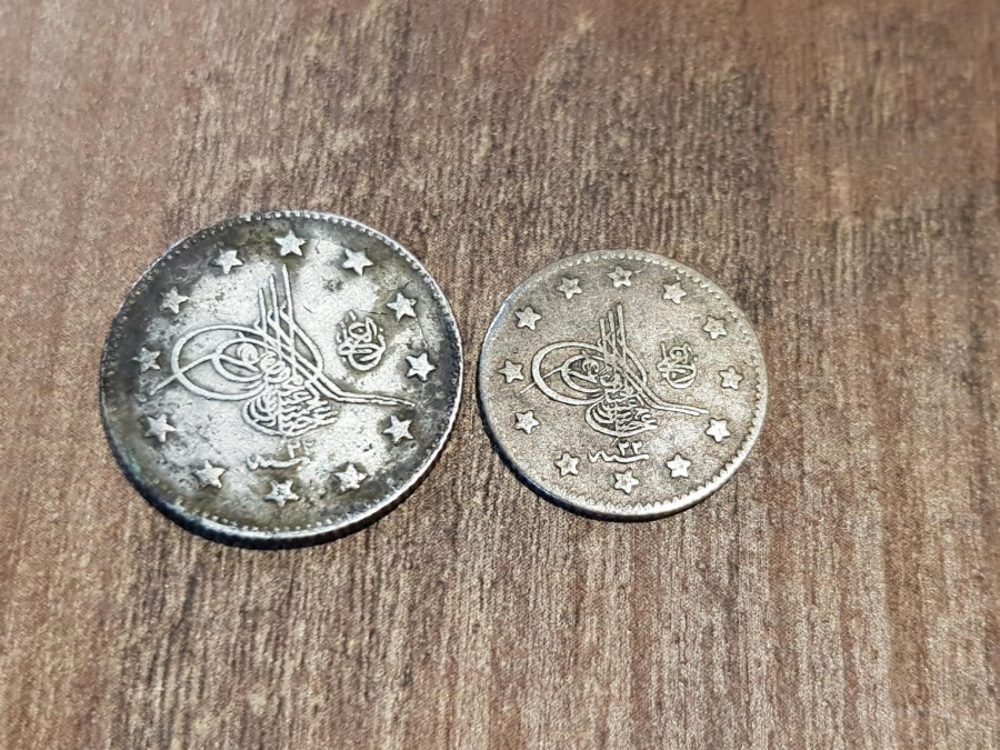 SULTAN ABDÜLHAMİD DÖNEMİ GÜMÜŞ 1 KURUŞ VE 2 KURUŞ LOTU