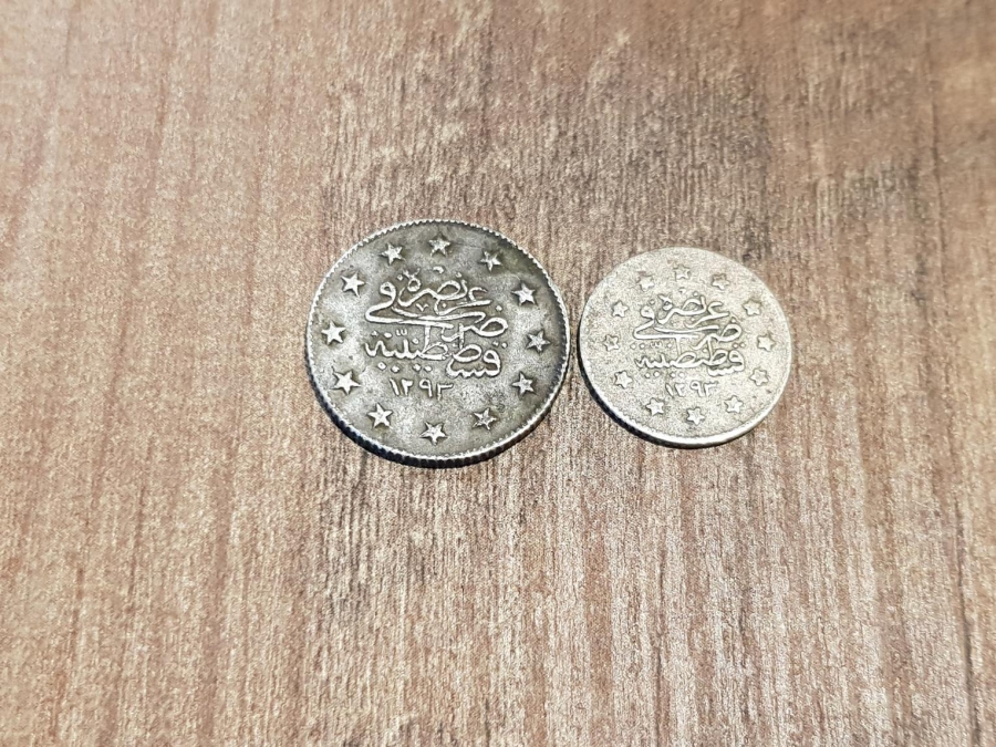 SULTAN ABDÜLHAMİD DÖNEMİ GÜMÜŞ 1 KURUŞ VE 2 KURUŞ LOTU