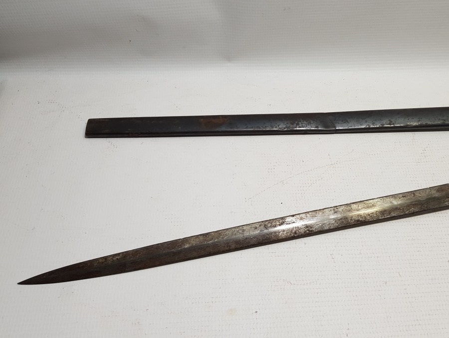 OSMANLI DÖNEMİ ALLAH BİZİMLE YAZILI NADİR BOYDA TOPÇU KILICI - TOPÇU SUBAYI'NIN SON SAVUNMA KILICI