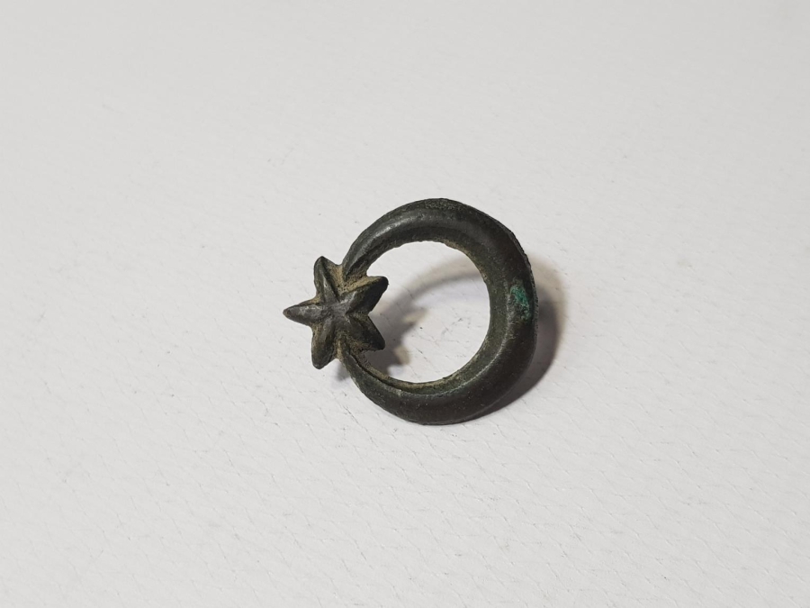 1. DÜNYA SAVAŞI OSMANLI SUBAY ŞAPKA KOKARTI