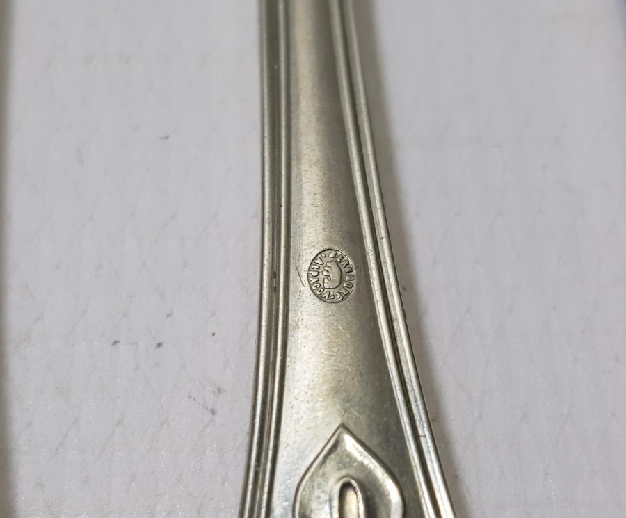 OSMANLI DÖNEMİ ASLANLAR PAZARI MAMULATI YAZILI ÇATAL TAKIMI