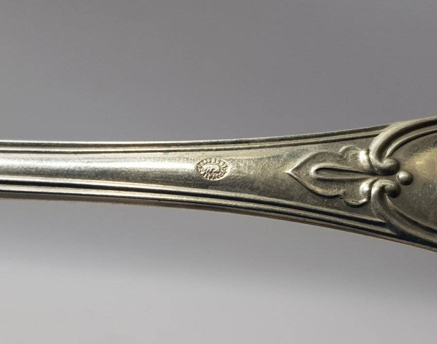 OSMANLI DÖNEMİ ASLANLAR PAZARI MAMULATI YAZILI ÇATAL TAKIMI