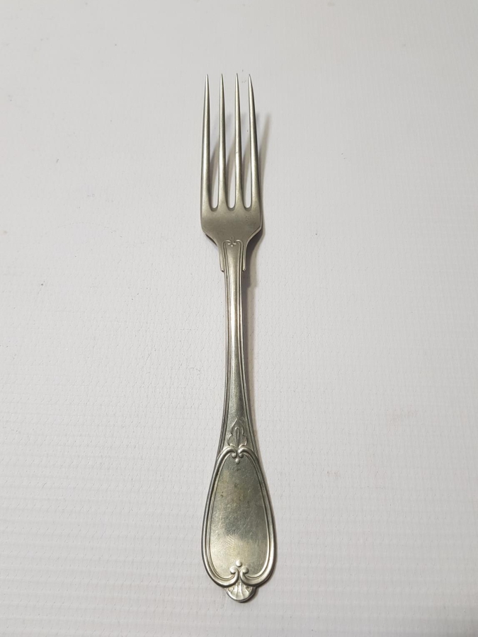 OSMANLI DÖNEMİ ASLANLAR PAZARI MAMULATI YAZILI ÇATAL TAKIMI