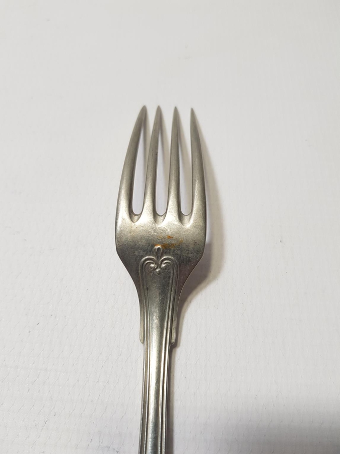 OSMANLI DÖNEMİ ASLANLAR PAZARI MAMULATI YAZILI ÇATAL TAKIMI