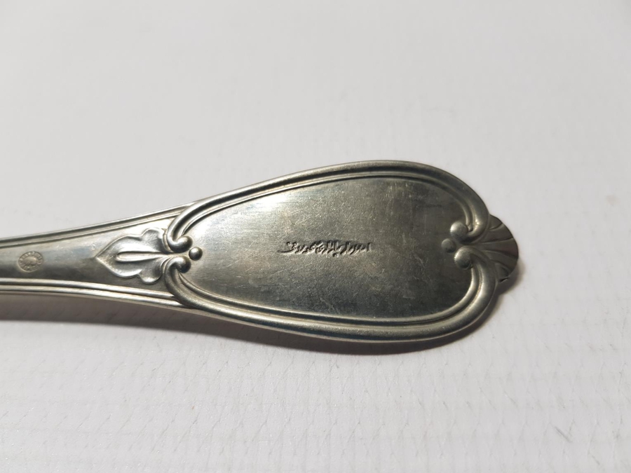 OSMANLI DÖNEMİ ASLANLAR PAZARI MAMULATI YAZILI ÇATAL TAKIMI